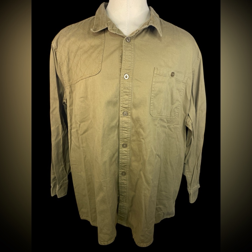 Boulder Creek Trading Co (Lot of 2) Tan LS BU Shirts Men’s 5XL Big